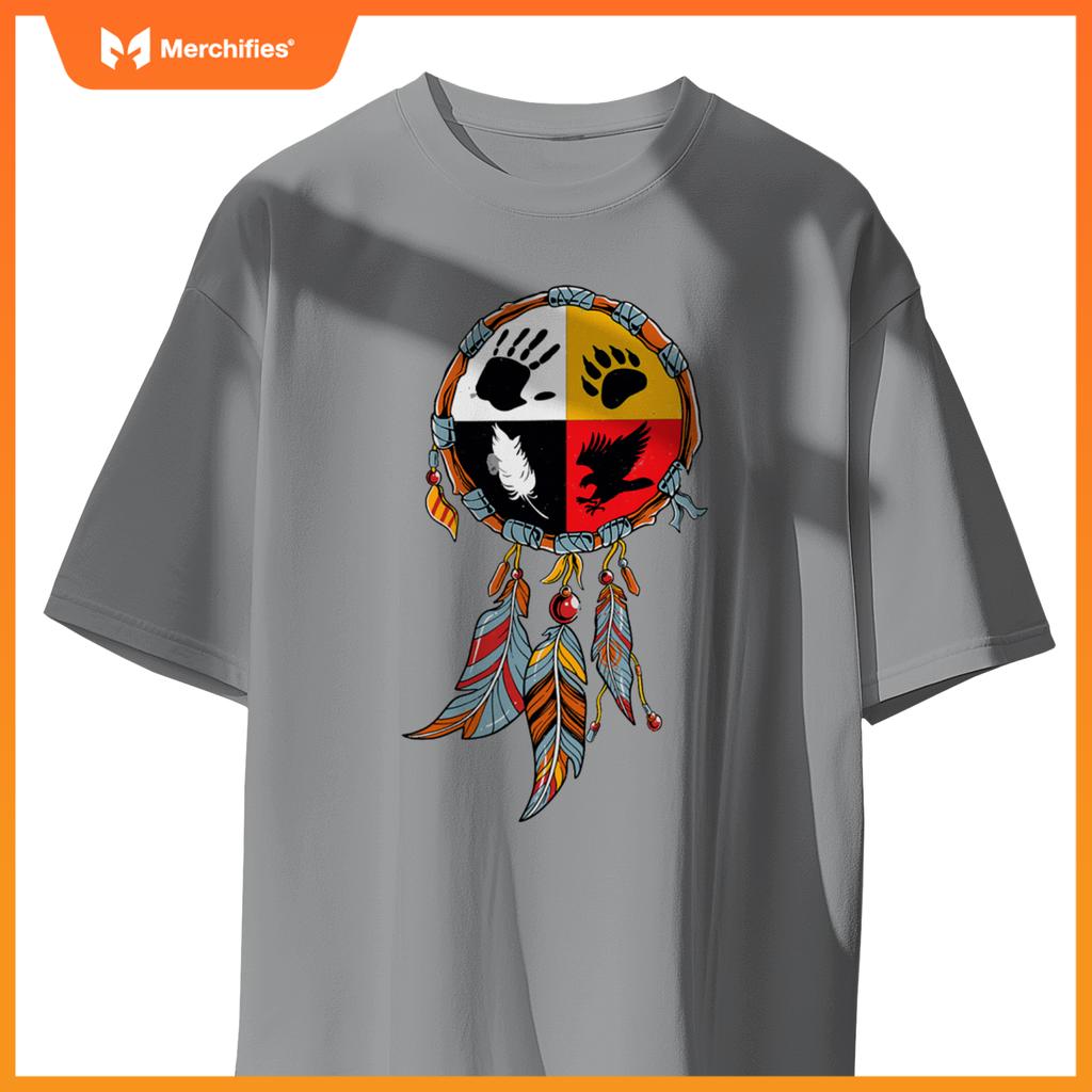 Native American Medicine Wheel Indigenous T-Shirt