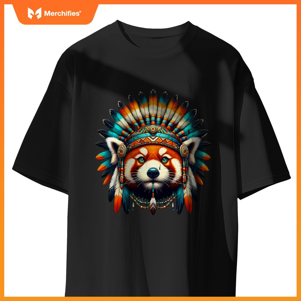 Native Indian Red Panda Native American Indian Fears T-Shirt
