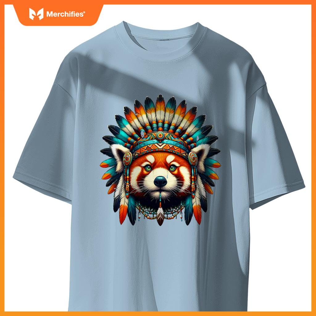 Native Indian Red Panda Native American Indian Fears T-Shirt