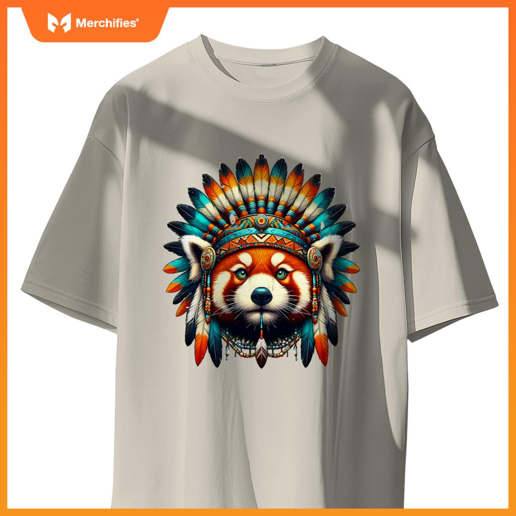 Native Indian Red Panda Native American Indian Fears T-Shirt