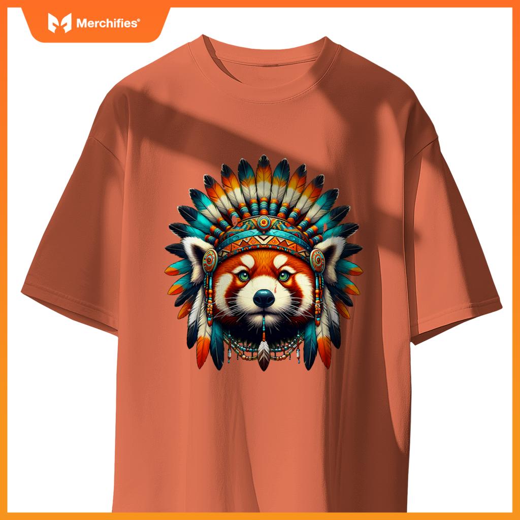 Native Indian Red Panda Native American Indian Fears T-Shirt