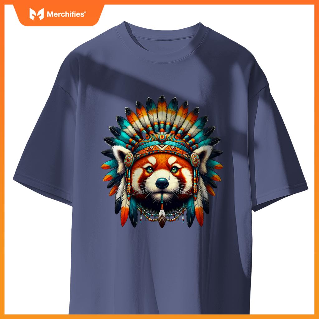 Native Indian Red Panda Native American Indian Fears T-Shirt