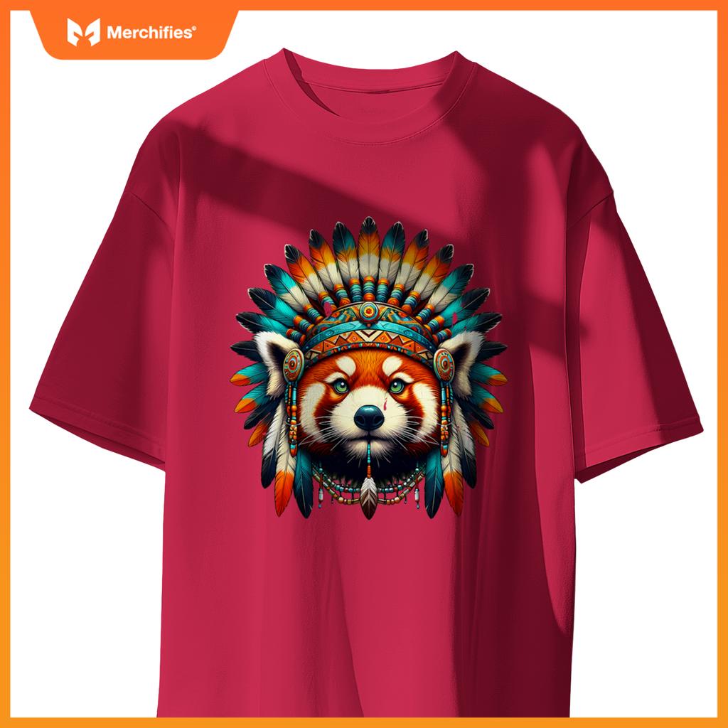 Native Indian Red Panda Native American Indian Fears T-Shirt