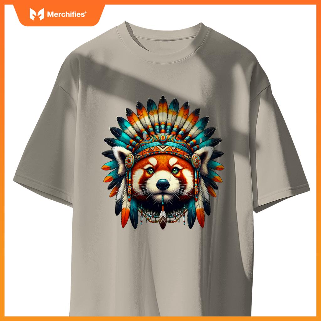 Native Indian Red Panda Native American Indian Fears T-Shirt