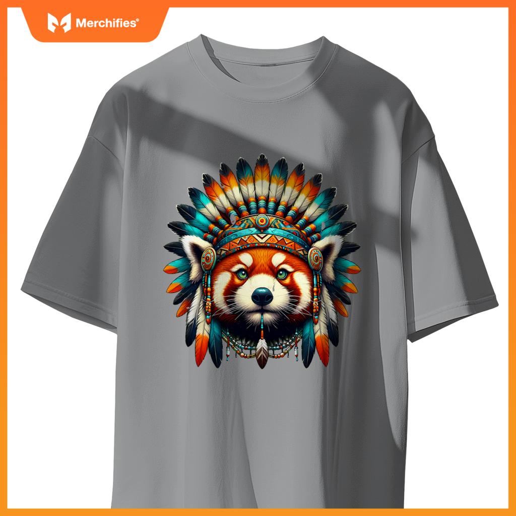 Native Indian Red Panda Native American Indian Fears T-Shirt