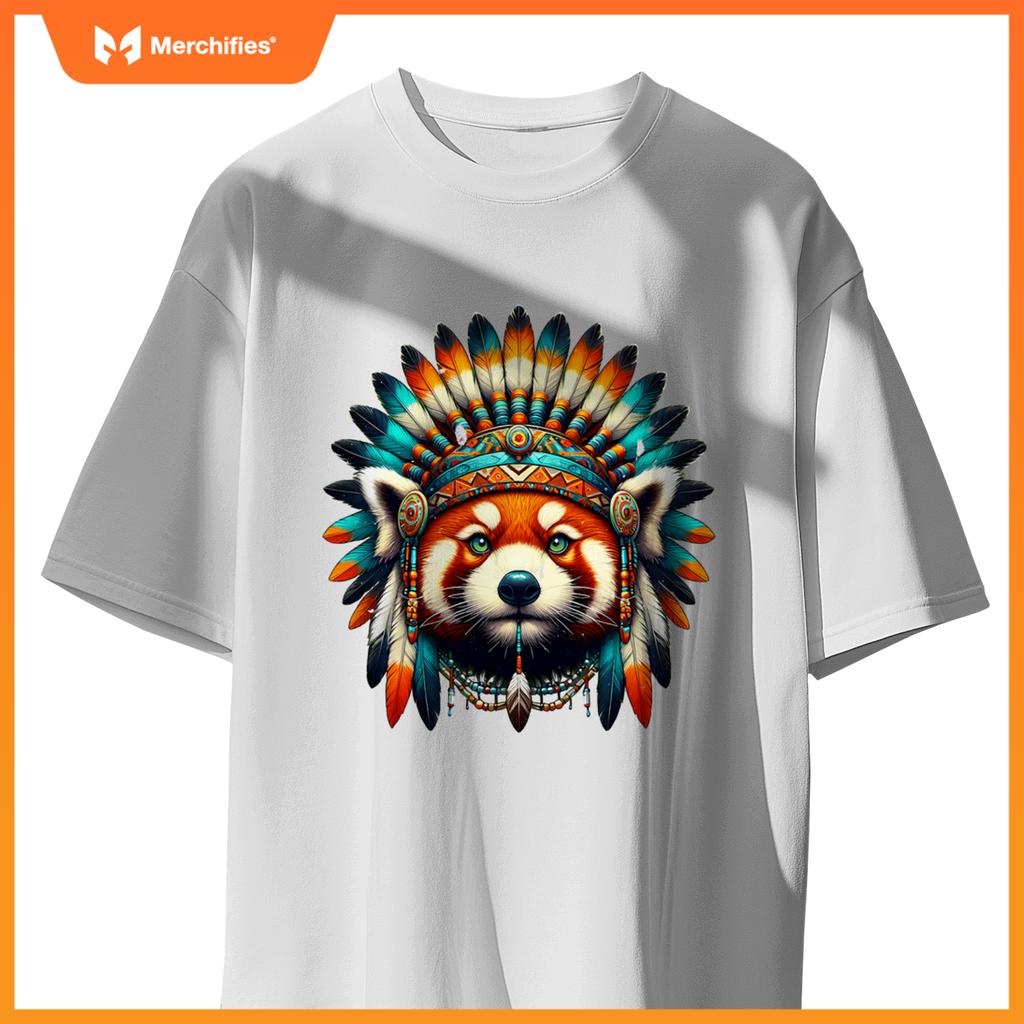 Native Indian Red Panda Native American Indian Fears T-Shirt
