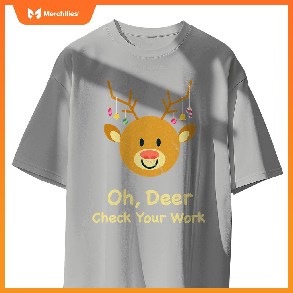 Oh deer check your work  christmas teacher teach school