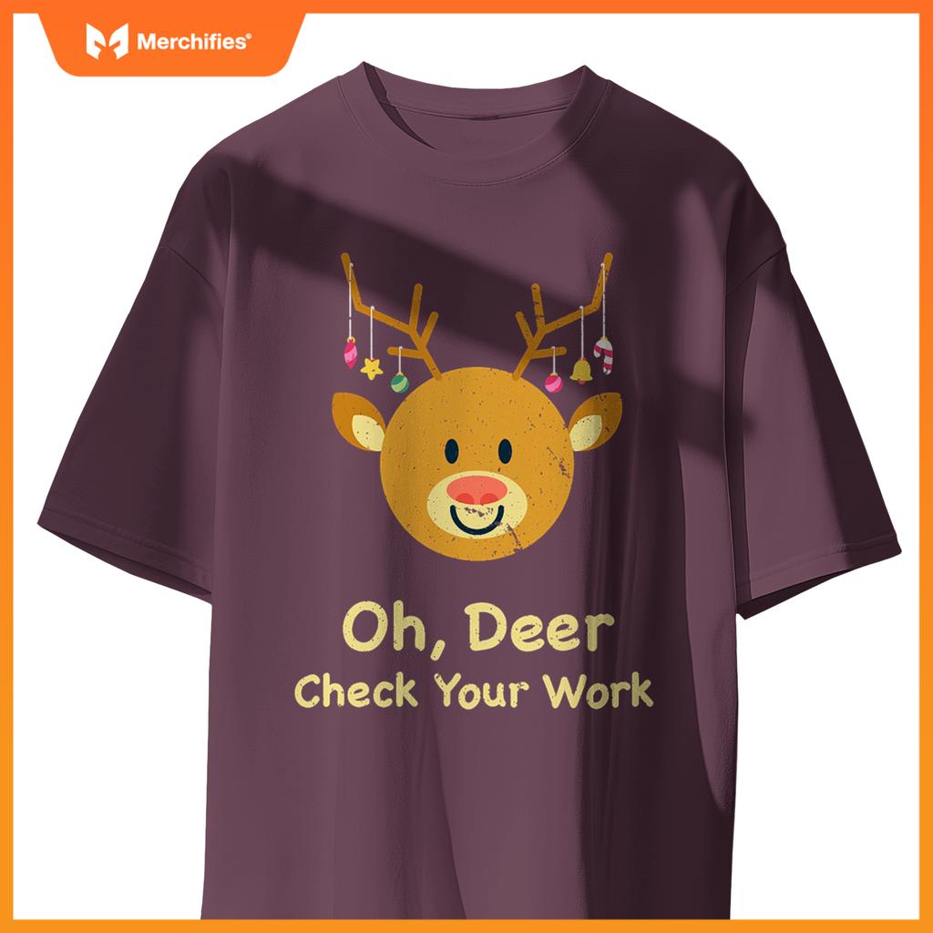 Oh deer check your work  christmas teacher teach school
