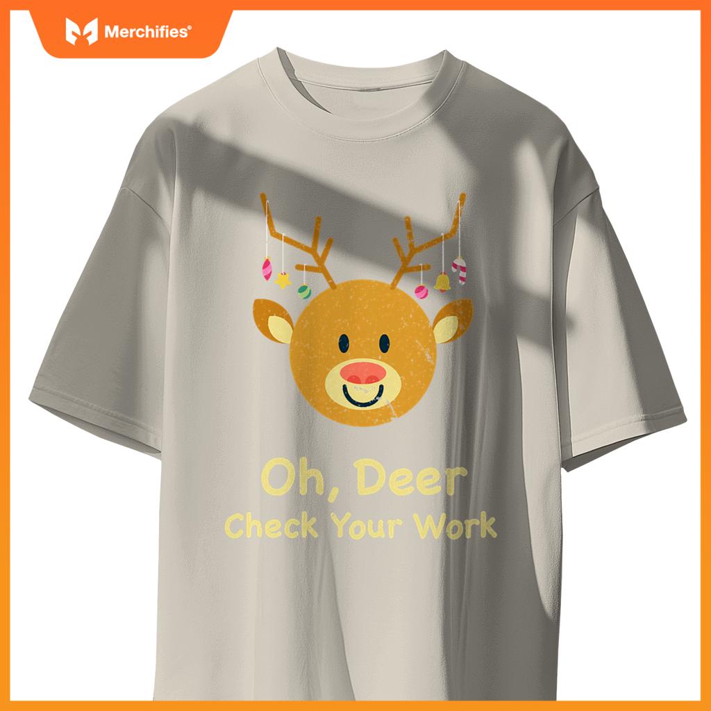 Oh deer check your work  christmas teacher teach school