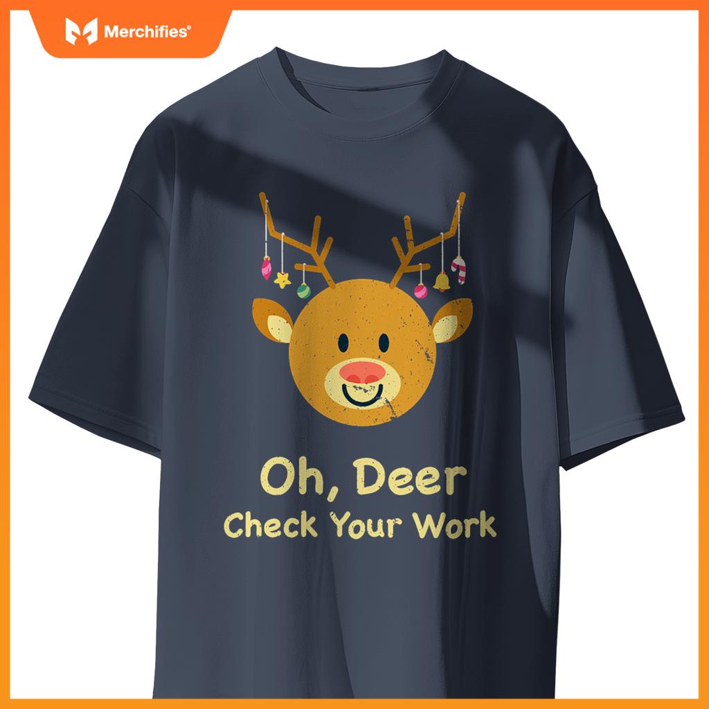 Oh deer check your work  christmas teacher teach school