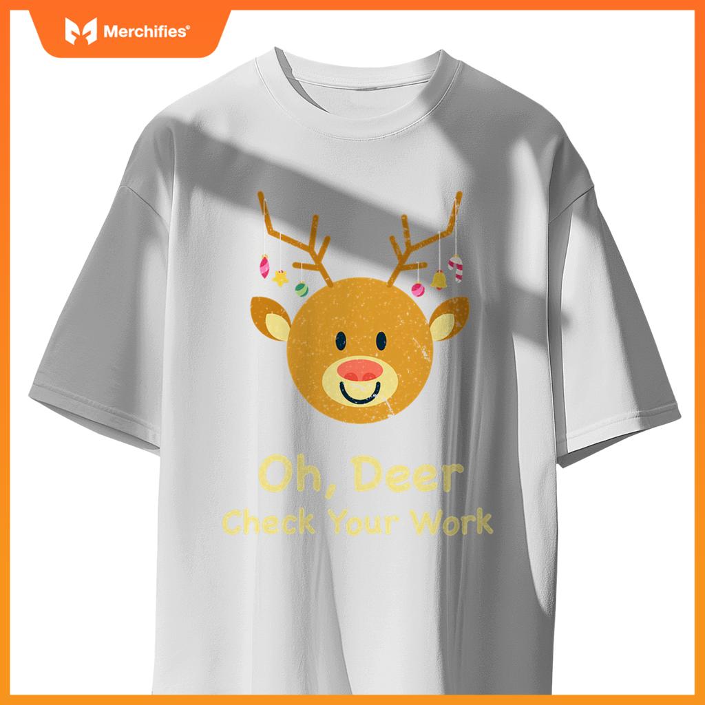 Oh deer check your work  christmas teacher teach school