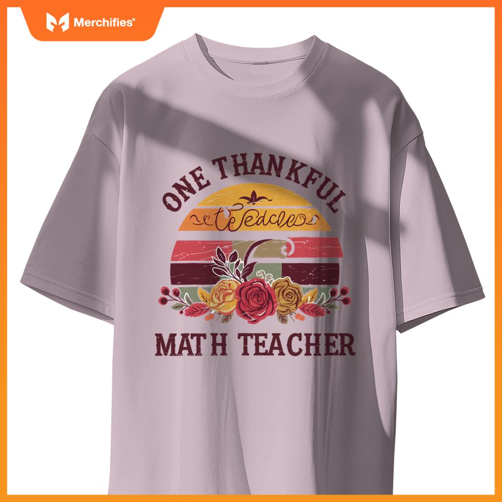 One thankful math teacher  thanksgiving math teacher