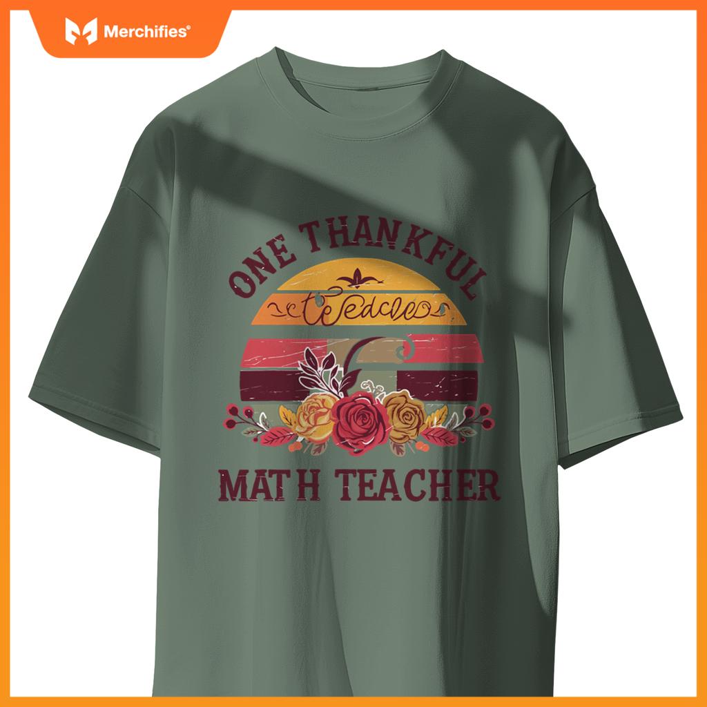 One thankful math teacher  thanksgiving math teacher