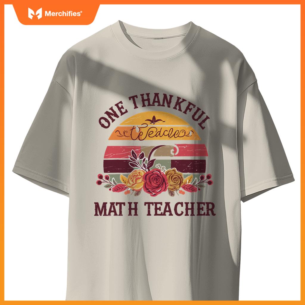 One thankful math teacher  thanksgiving math teacher