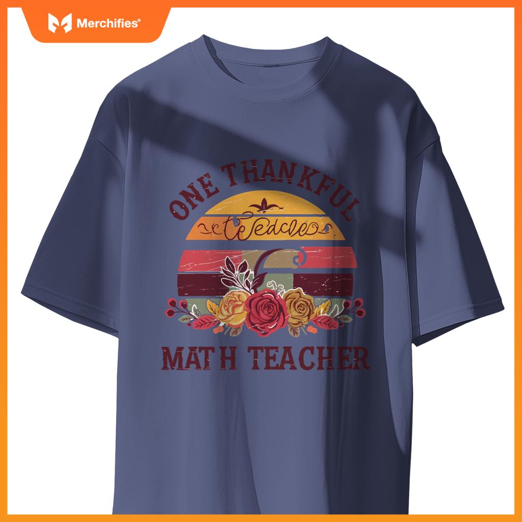 One thankful math teacher  thanksgiving math teacher