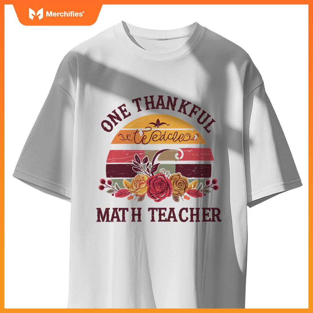 One thankful math teacher  thanksgiving math teacher