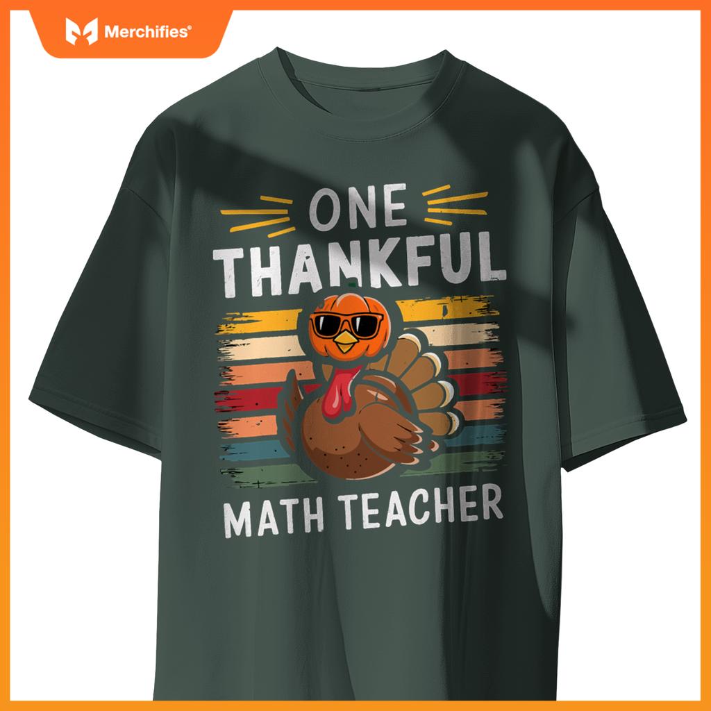 One thankful math teacher vintage thanksgiving math teacher