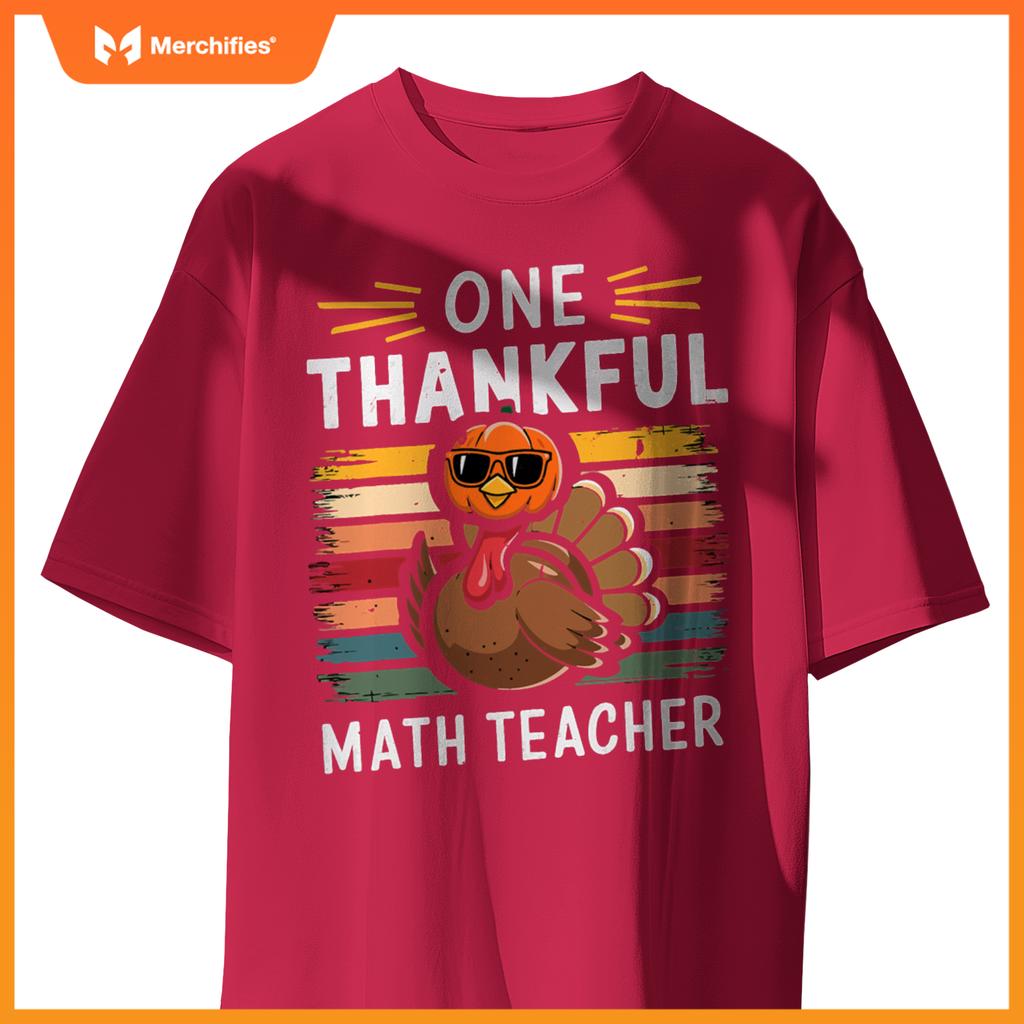 One thankful math teacher vintage thanksgiving math teacher