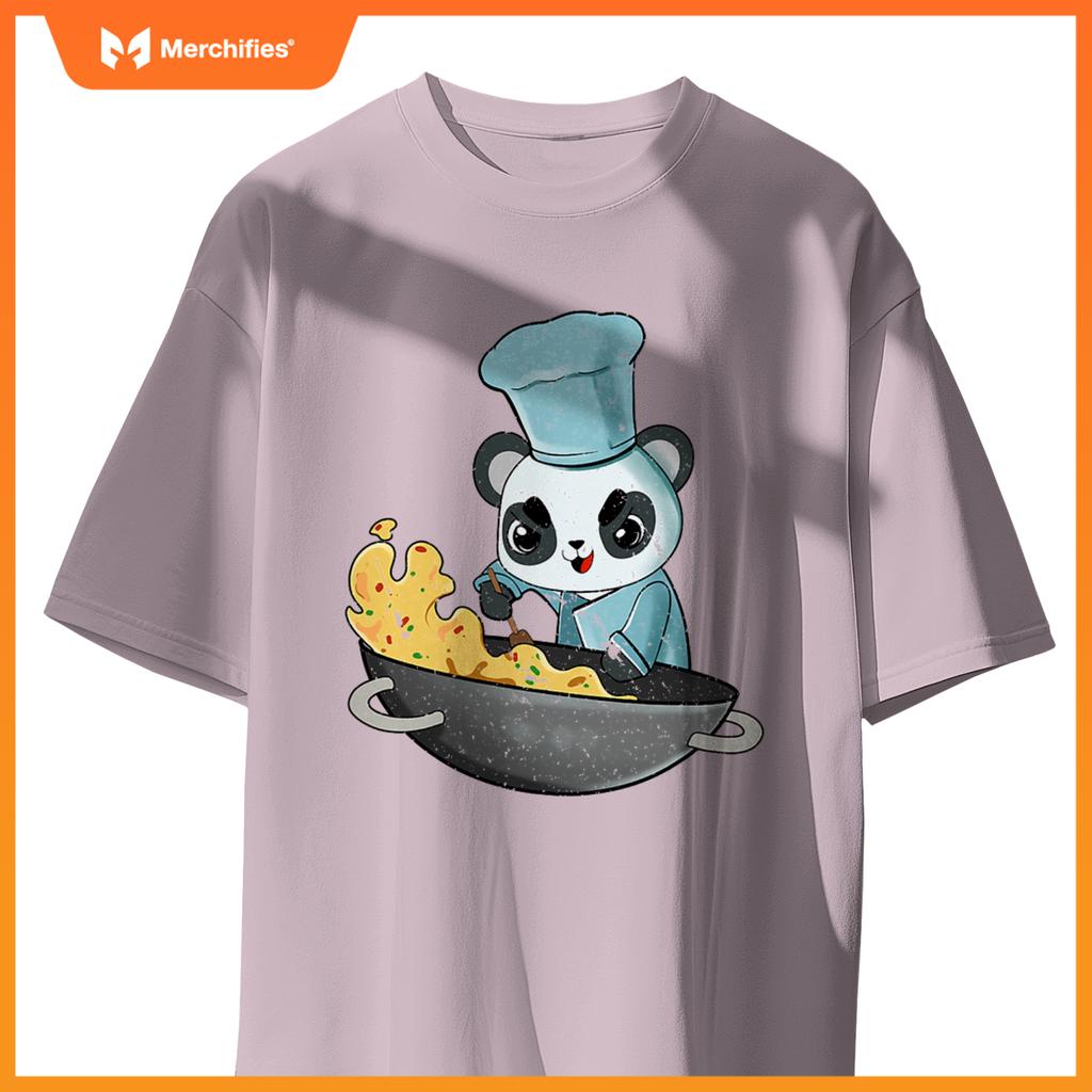 Panda Chef Cooking Kawaii Anime Cook Cute Japanese Graphic T-Shirt