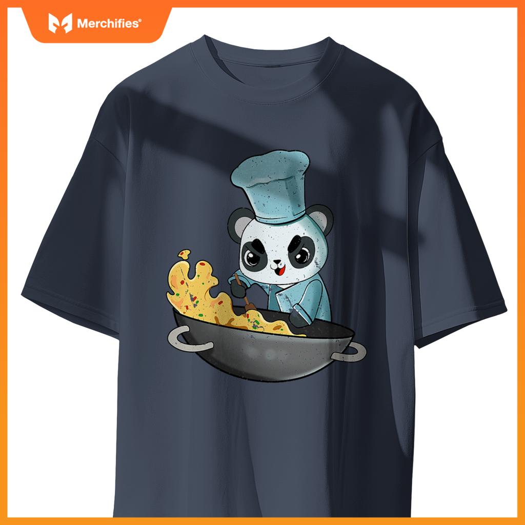 Panda Chef Cooking Kawaii Anime Cook Cute Japanese Graphic T-Shirt