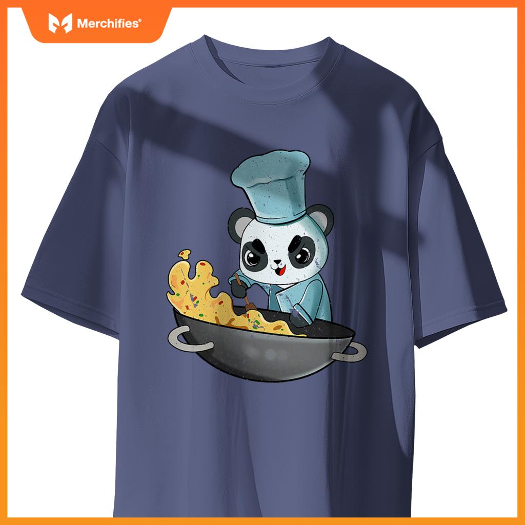 Panda Chef Cooking Kawaii Anime Cook Cute Japanese Graphic T-Shirt