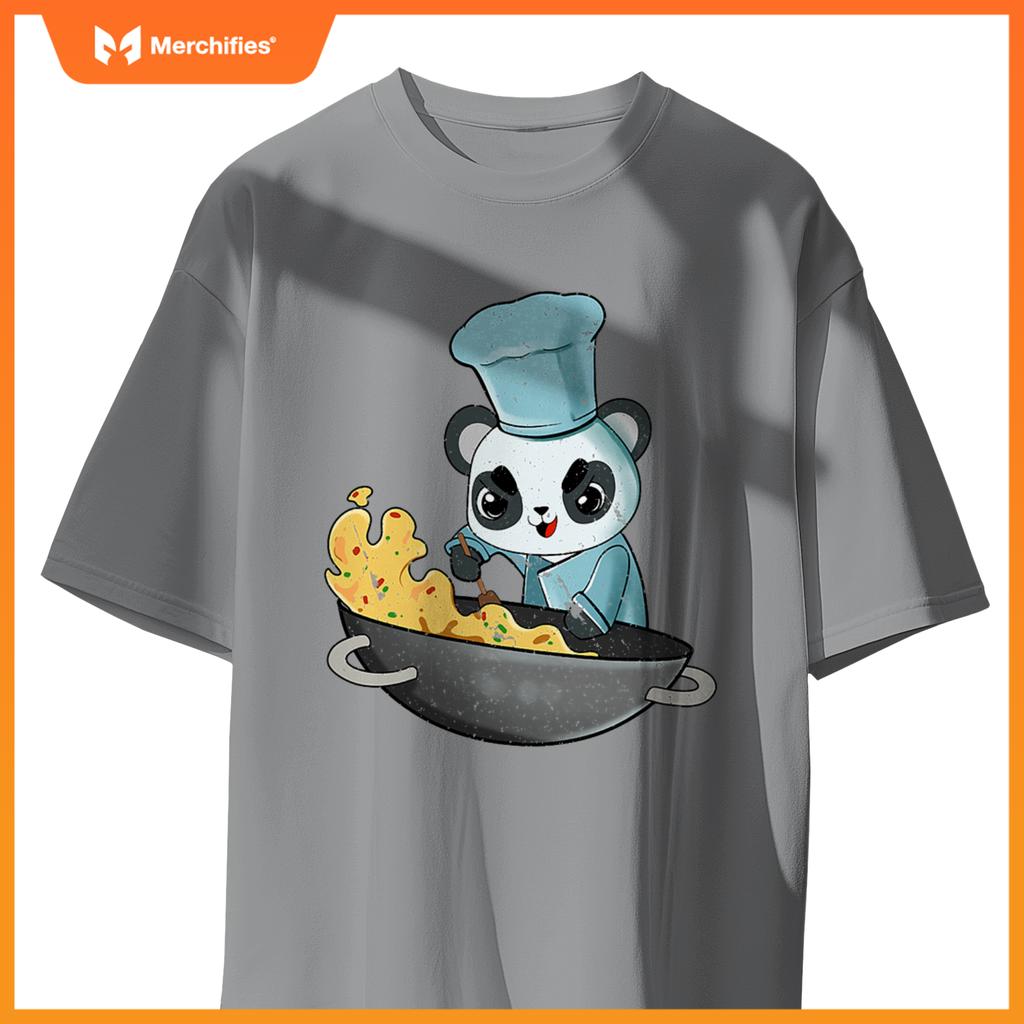 Panda Chef Cooking Kawaii Anime Cook Cute Japanese Graphic T-Shirt