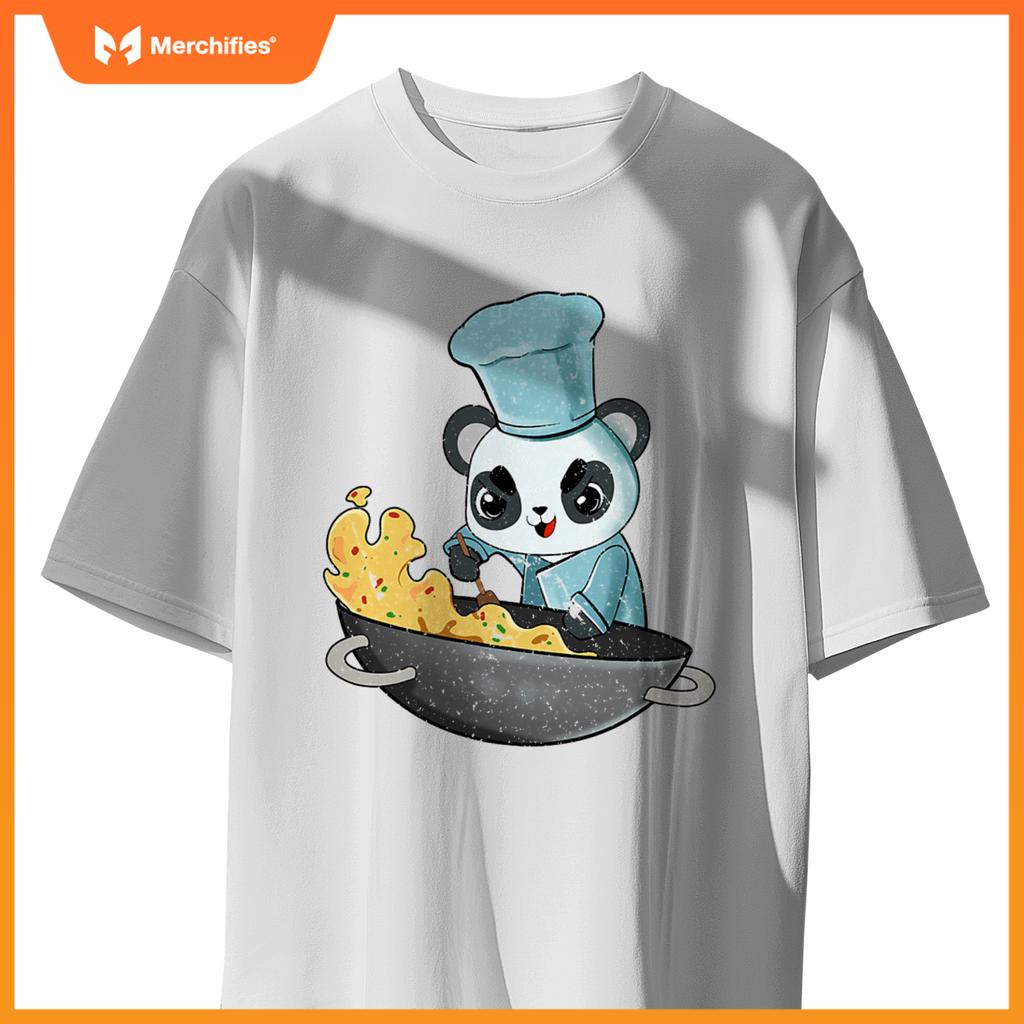 Panda Chef Cooking Kawaii Anime Cook Cute Japanese Graphic T-Shirt