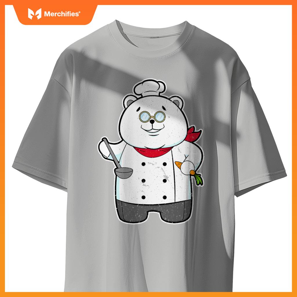Panda Cook Chef Hat Carrot T-Shirt