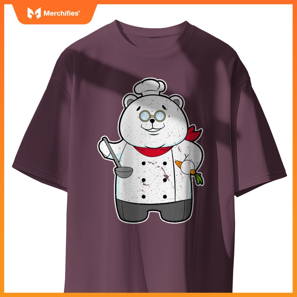 Panda Cook Chef Hat Carrot T-Shirt