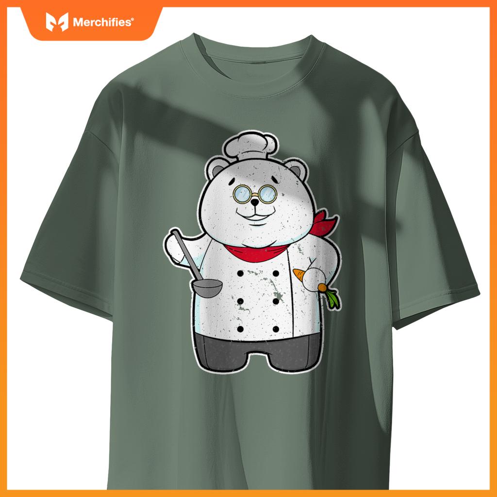 Panda Cook Chef Hat Carrot T-Shirt
