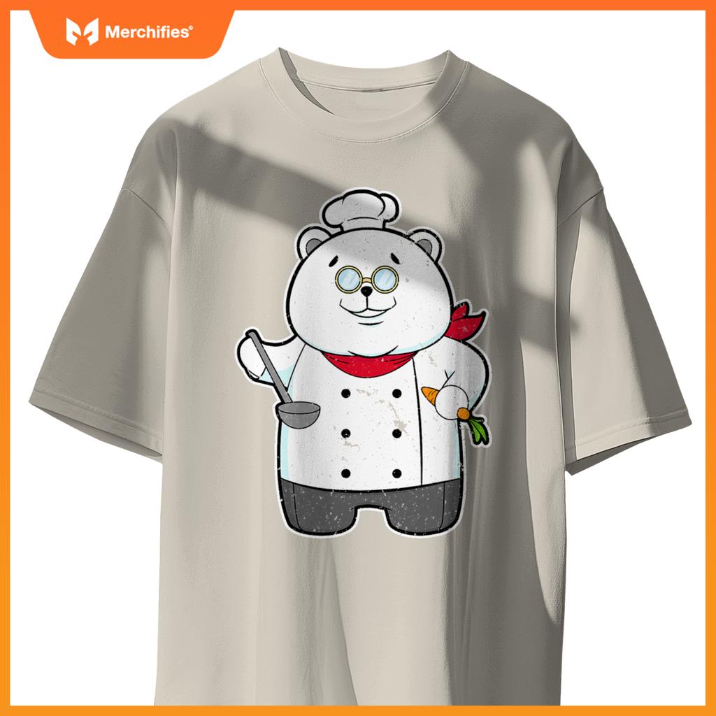 Panda Cook Chef Hat Carrot T-Shirt