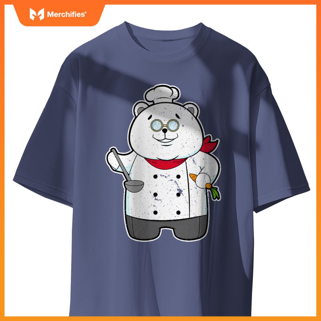 Panda Cook Chef Hat Carrot T-Shirt