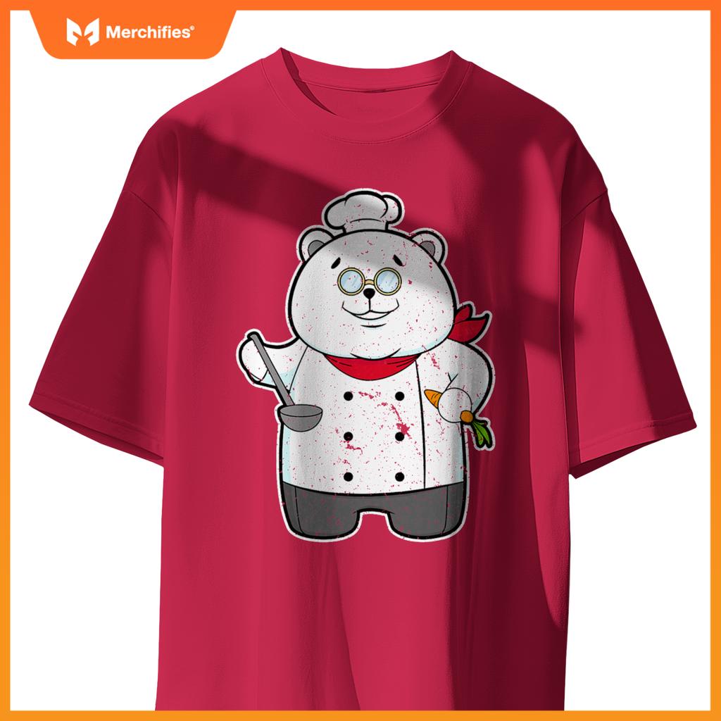 Panda Cook Chef Hat Carrot T-Shirt