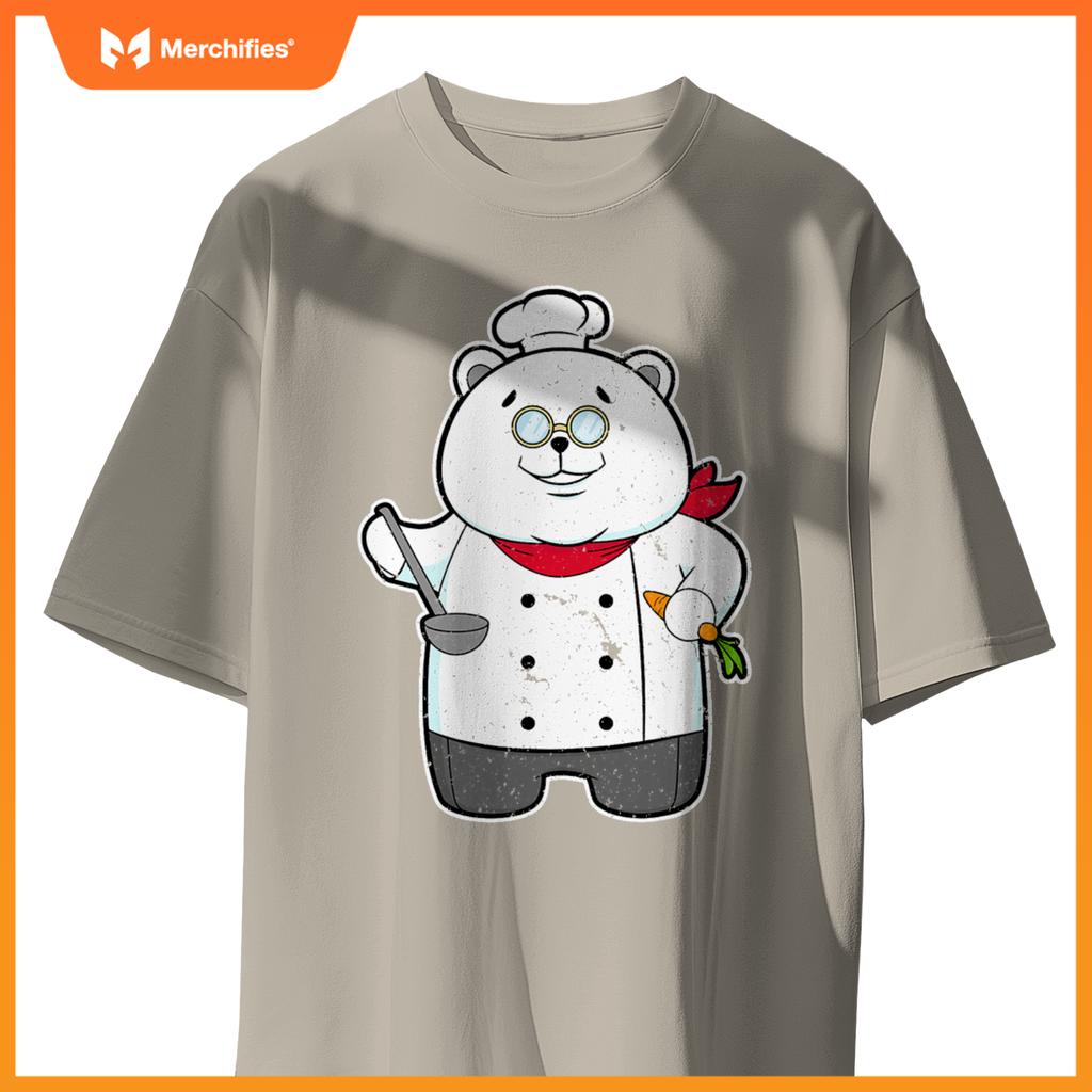 Panda Cook Chef Hat Carrot T-Shirt