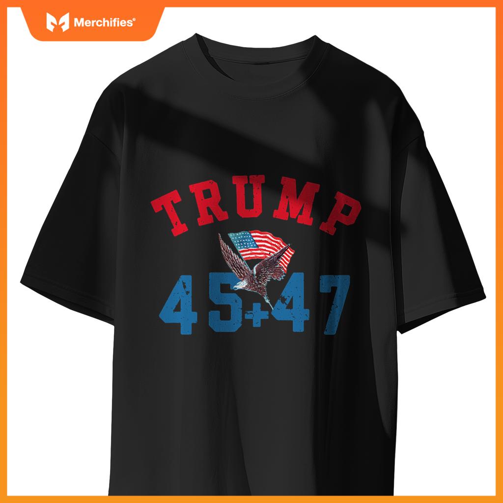 Patriotic trump won 45 and 47 victory winner trump wins T-Shirt