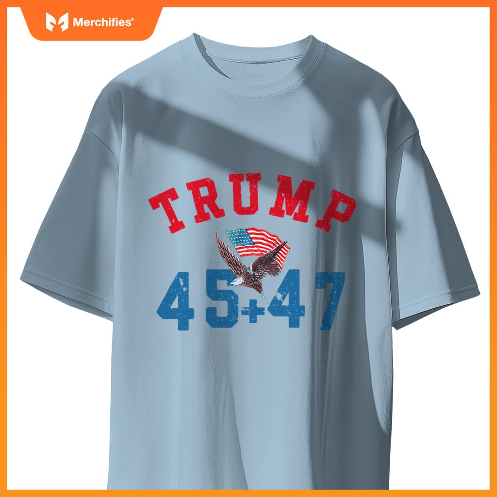 Patriotic trump won 45 and 47 victory winner trump wins T-Shirt