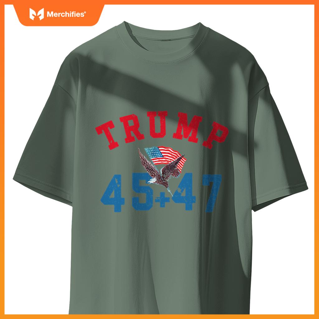 Patriotic trump won 45 and 47 victory winner trump wins T-Shirt