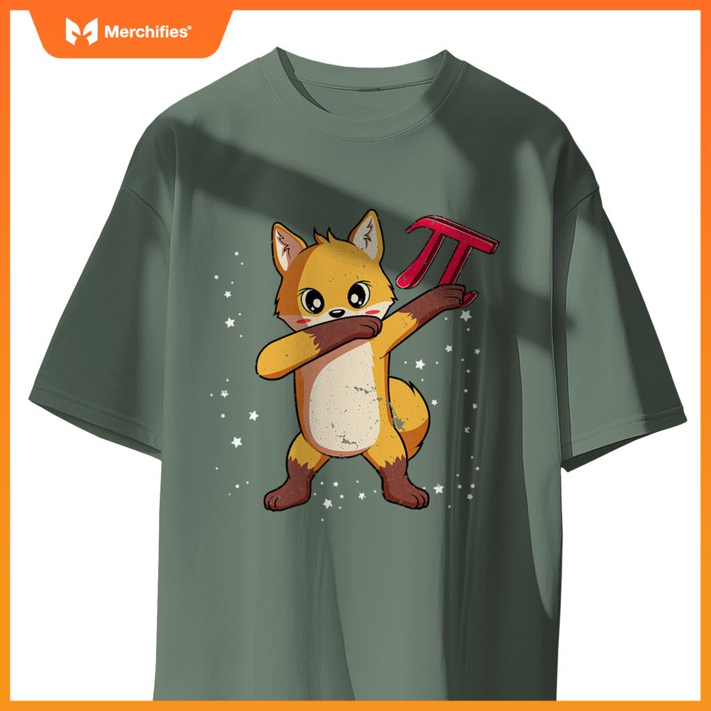 Pi day dabbing fox 314 symbol  math teacher