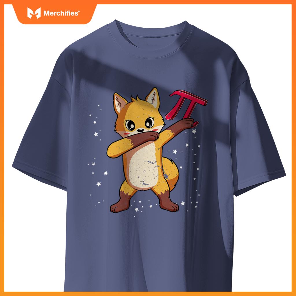 Pi day dabbing fox 314 symbol  math teacher