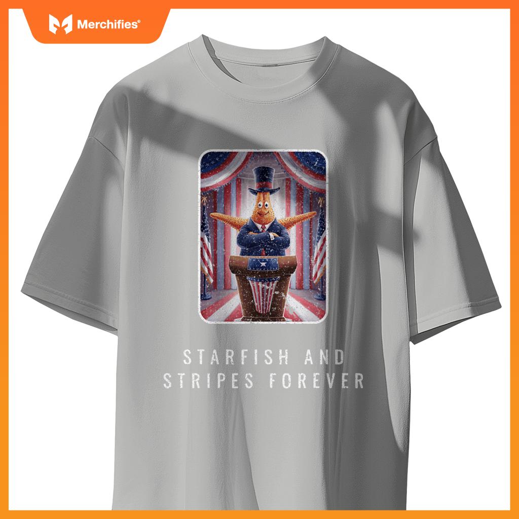 Political starfish president standing patriotic T-Shirt
