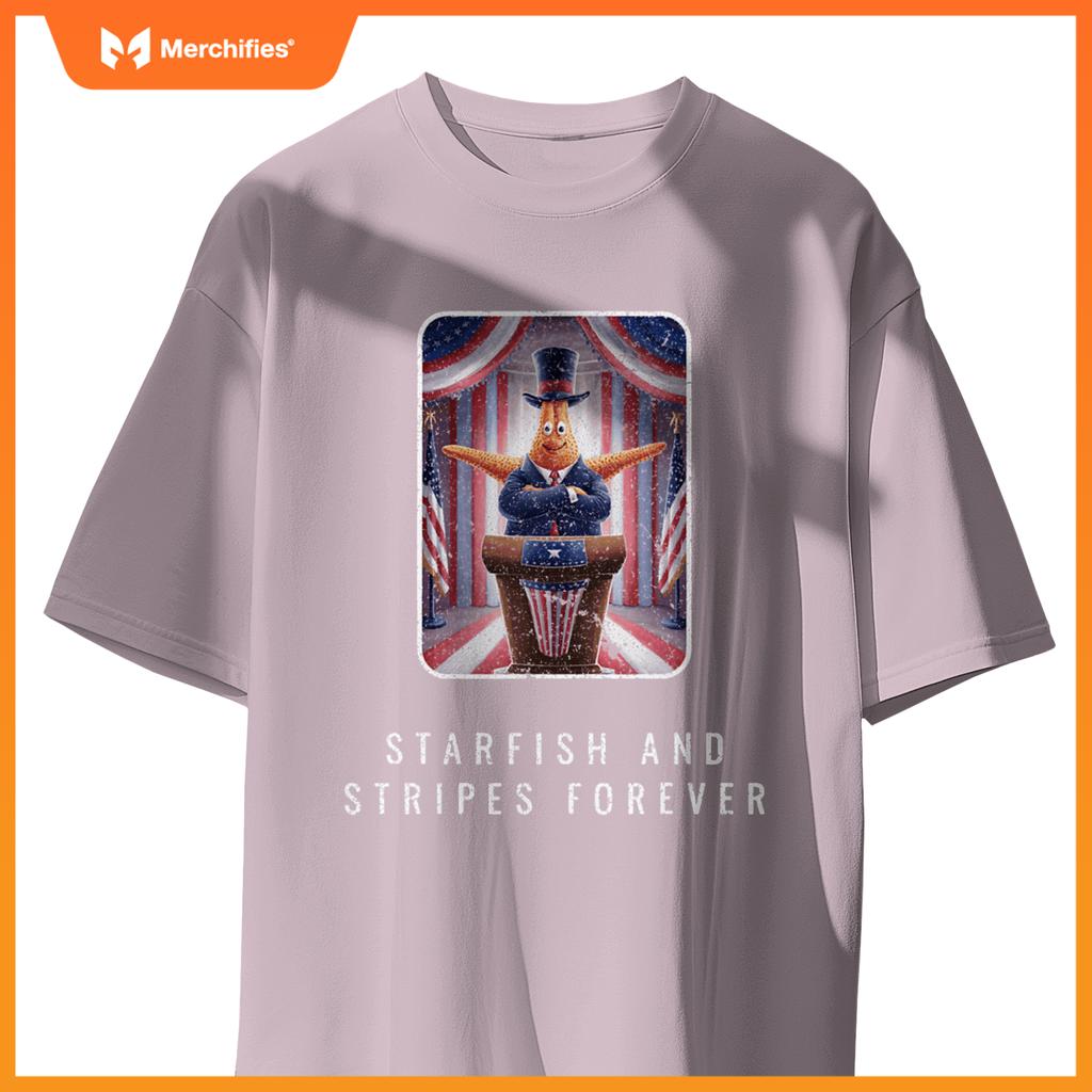 Political starfish president standing patriotic T-Shirt