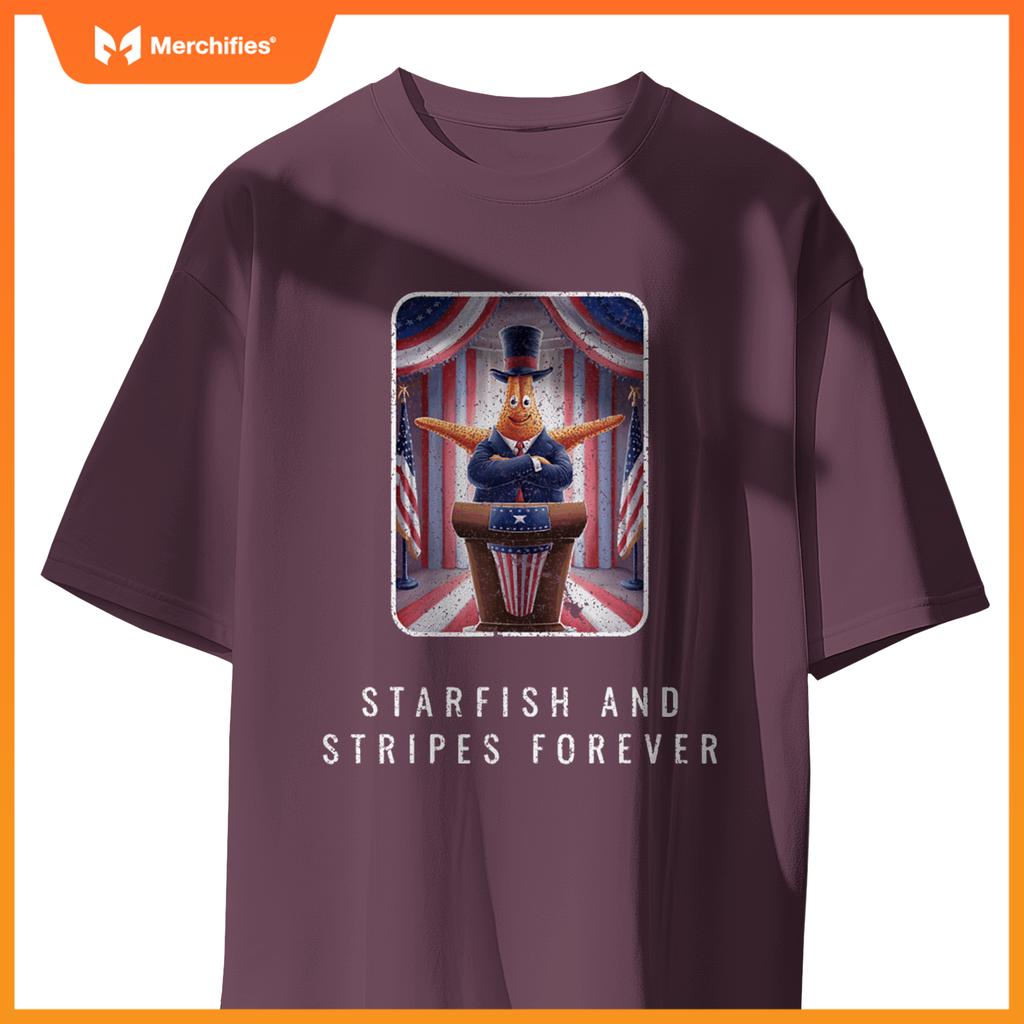 Political starfish president standing patriotic T-Shirt