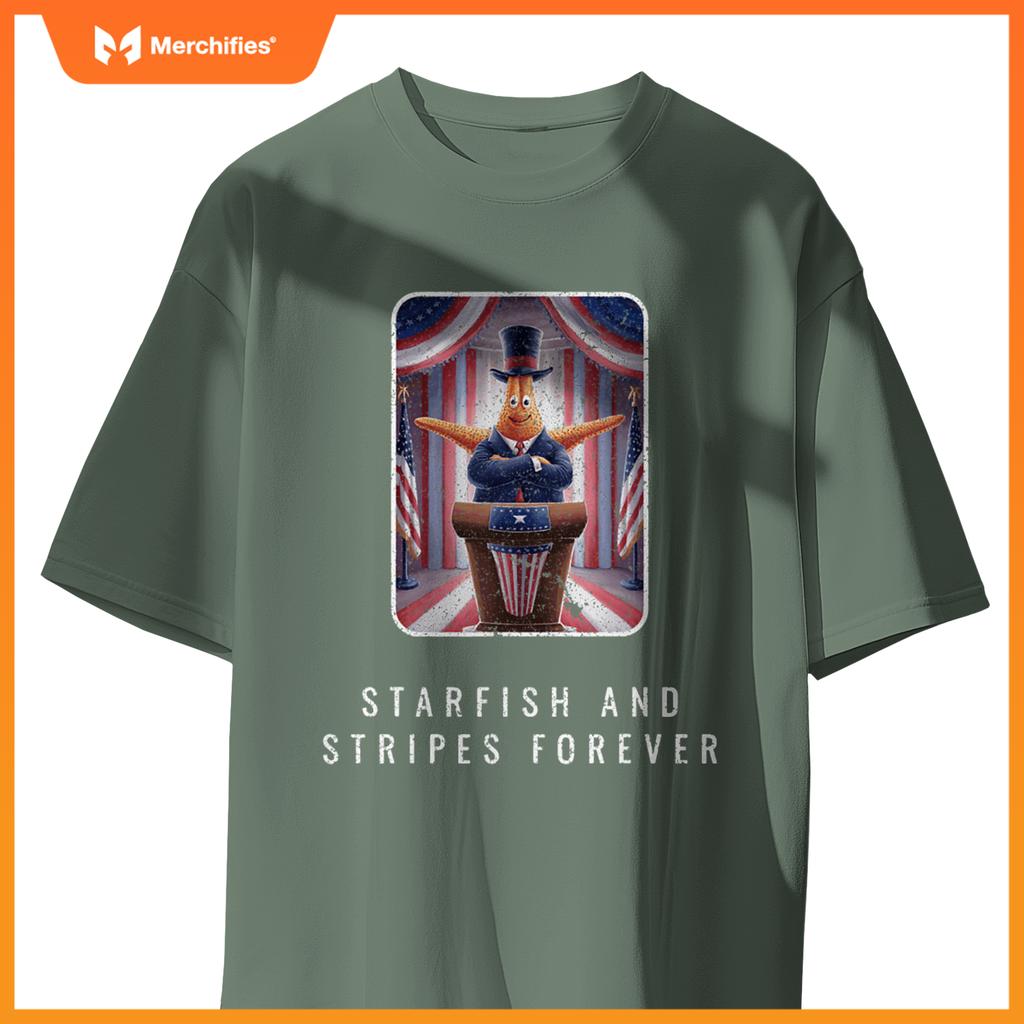Political starfish president standing patriotic T-Shirt