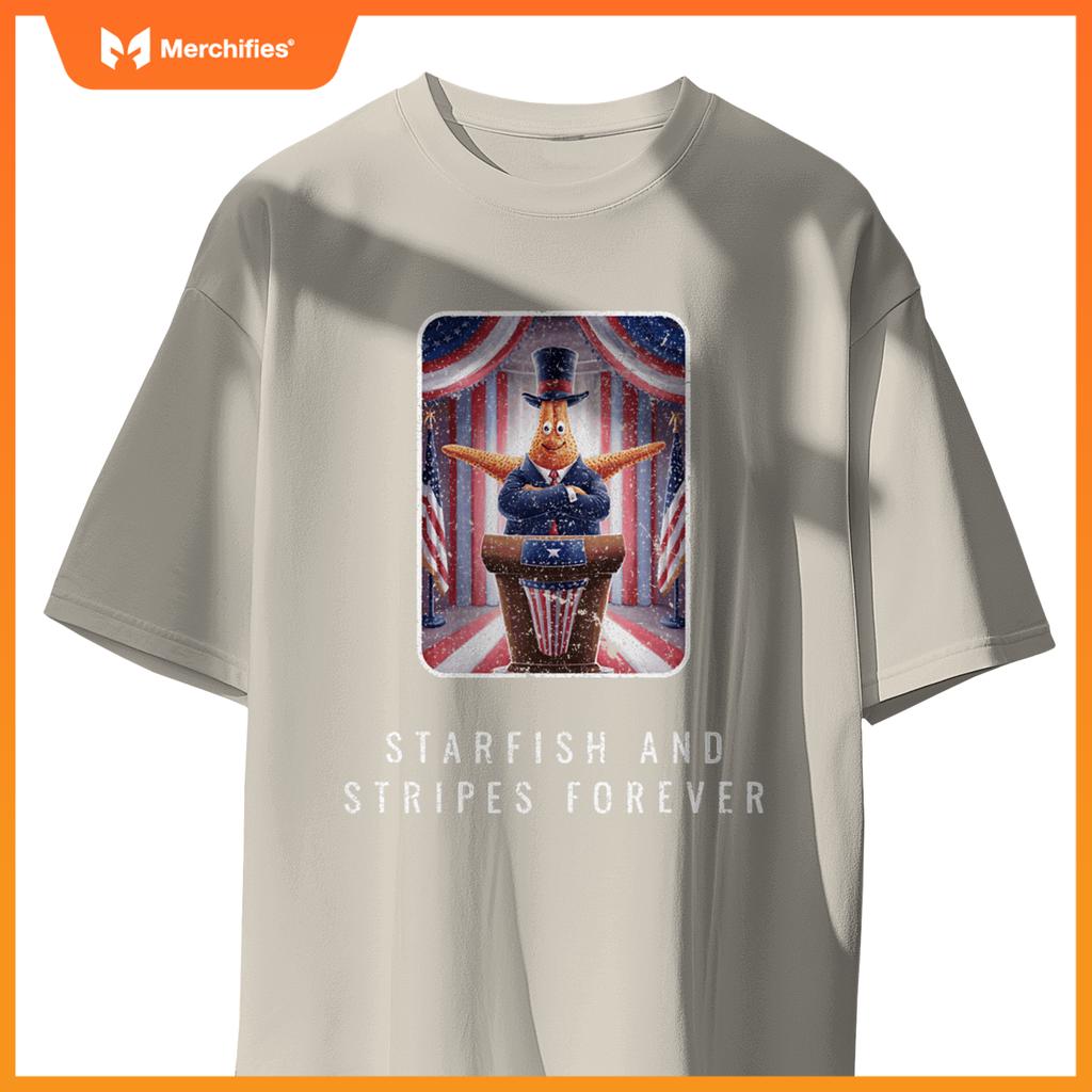 Political starfish president standing patriotic T-Shirt