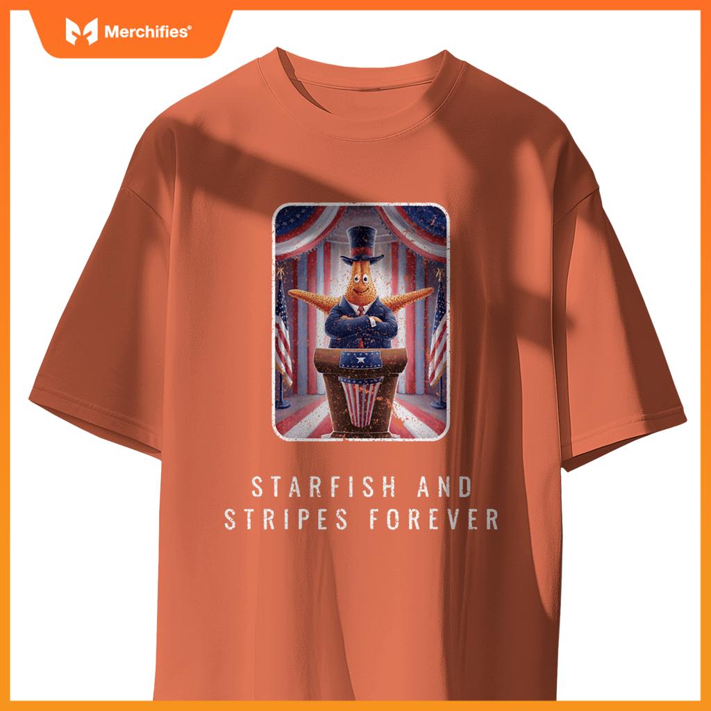 Political starfish president standing patriotic T-Shirt