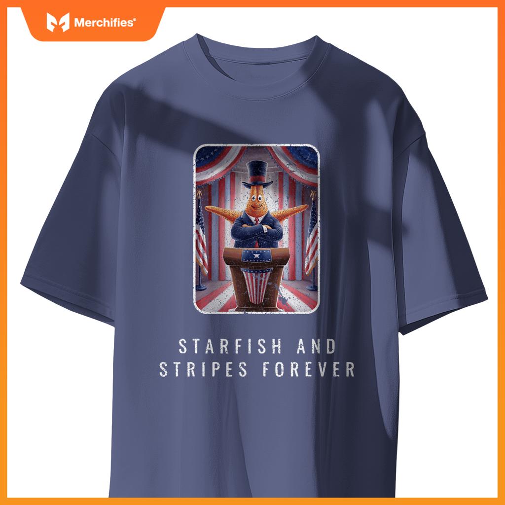 Political starfish president standing patriotic T-Shirt