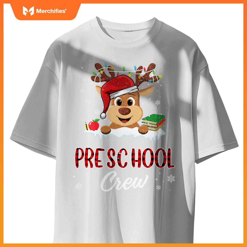 Preschool crew  reindeer teacher student christmas