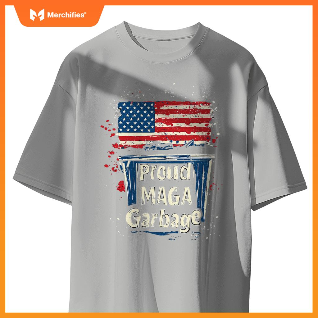Proud maga garbage patriotic pro trump, anti president biden T-Shirt