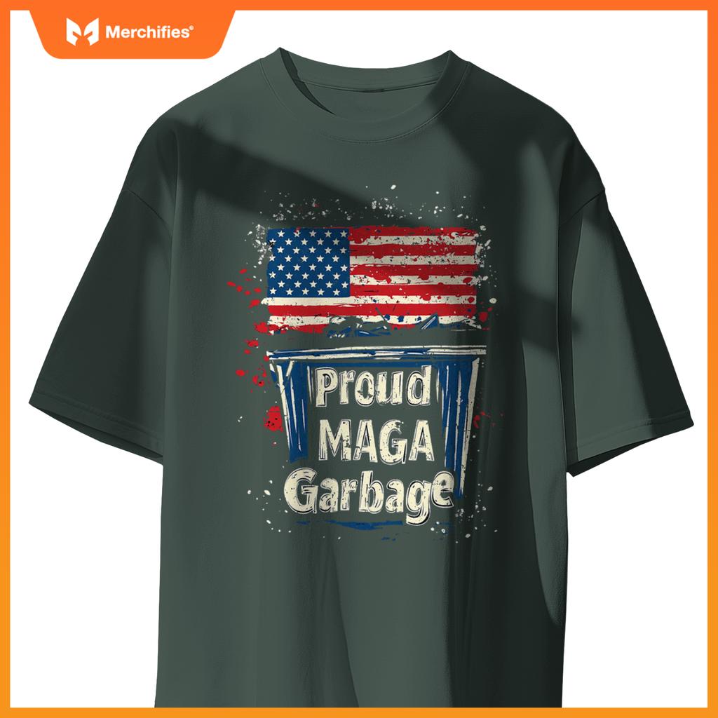 Proud maga garbage patriotic pro trump, anti president biden T-Shirt