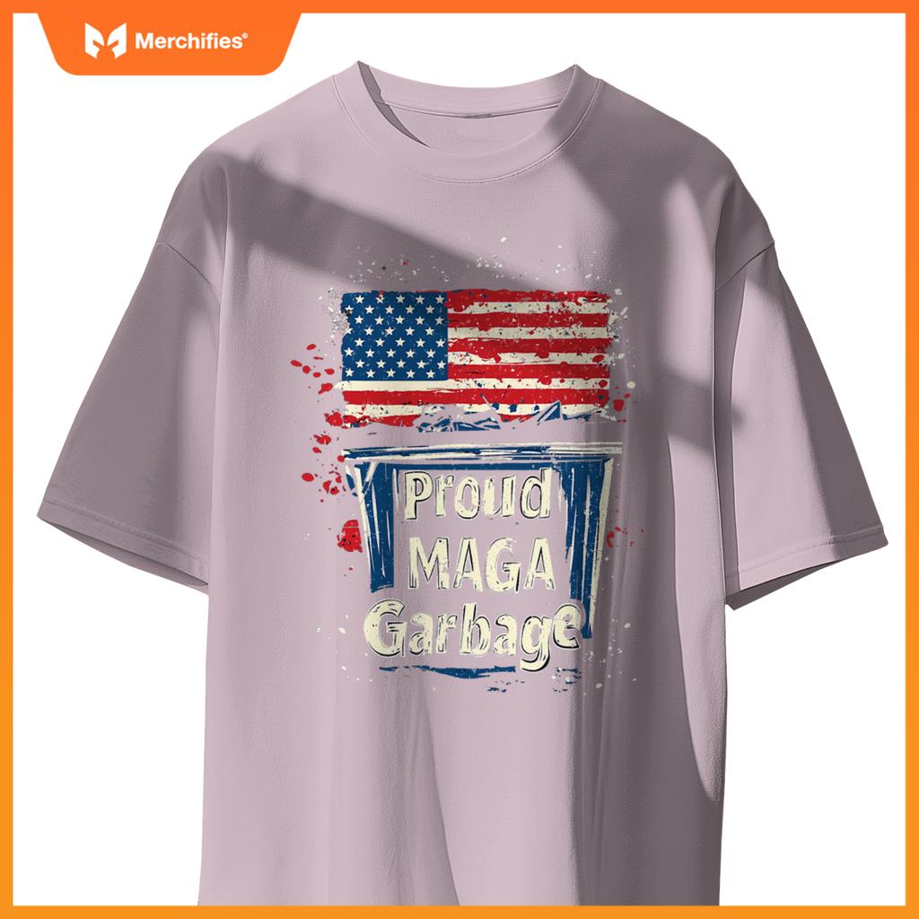 Proud maga garbage patriotic pro trump, anti president biden T-Shirt